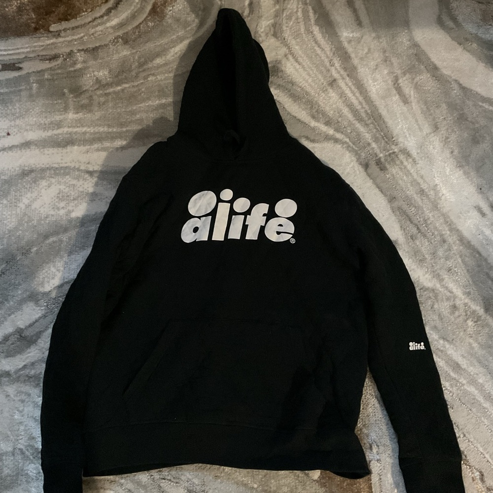 Alife Black Logo Hoodie - Men's Pullover Sweatshirt